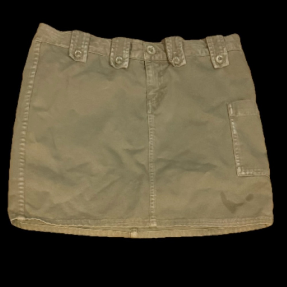 Blue Cult USA Green Denim Mini Skirt Size 29